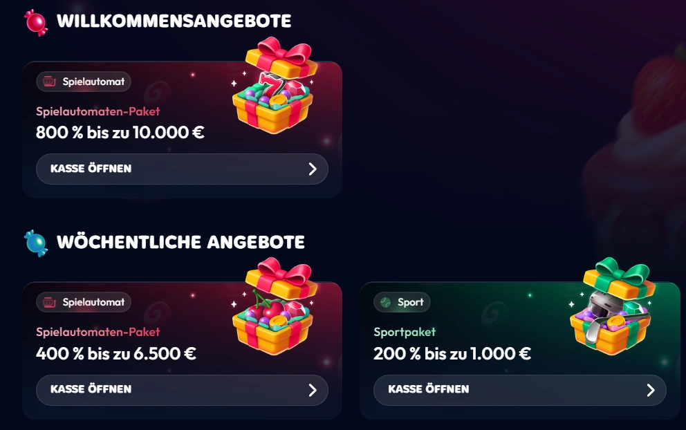 Gambiva Casino Willkommensangebote und woechentliche Bonusaktionen mit Spielautomaten und Sportpaket